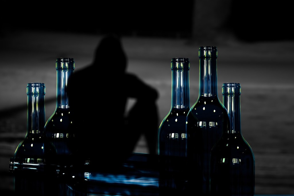 man dealing with alcoholism